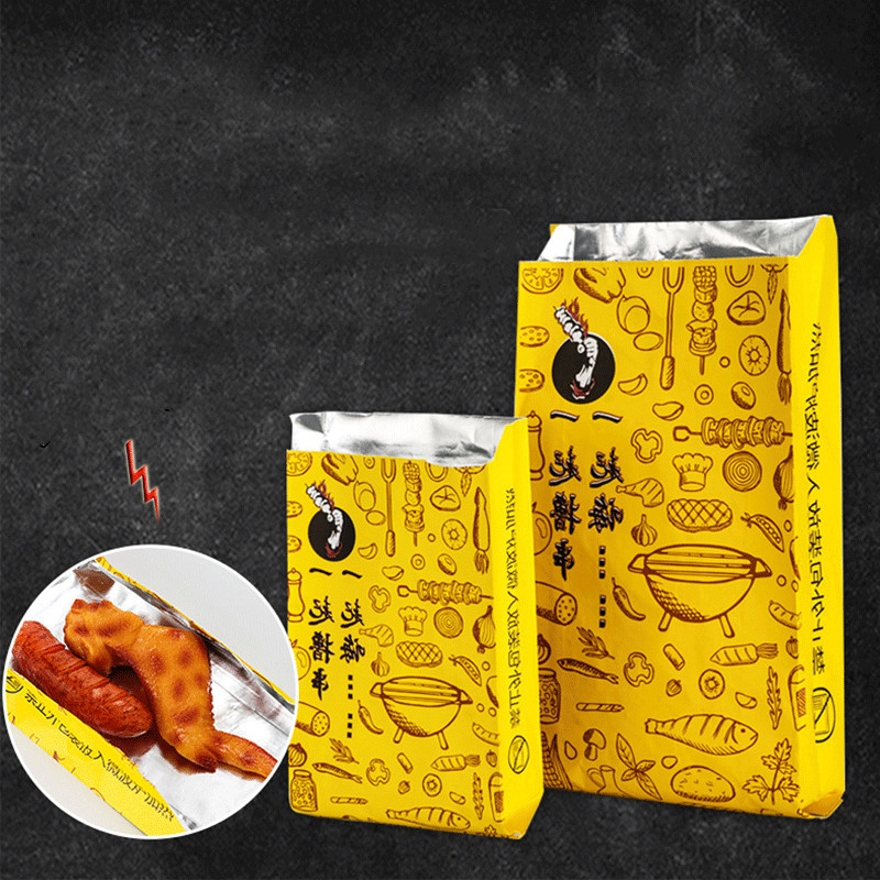 Chicken Bag Foil Food Grade Stand Up Pouch Candy Biscuit Packaging Bags With Aluminum Paper Packing